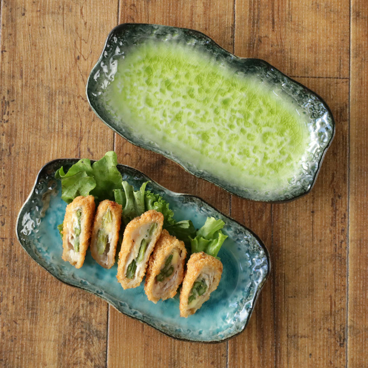 長角皿 23.5cm 長角プレート KANADE 陶器 ( 電子レンジ対応 長皿 焼物皿 皿 お皿 和食器 焼き魚 サンマ 前菜 オードブル 盛り合わせ 寿司 刺身 串皿 焼き鳥 モダン おしゃれ ) 【青】 青