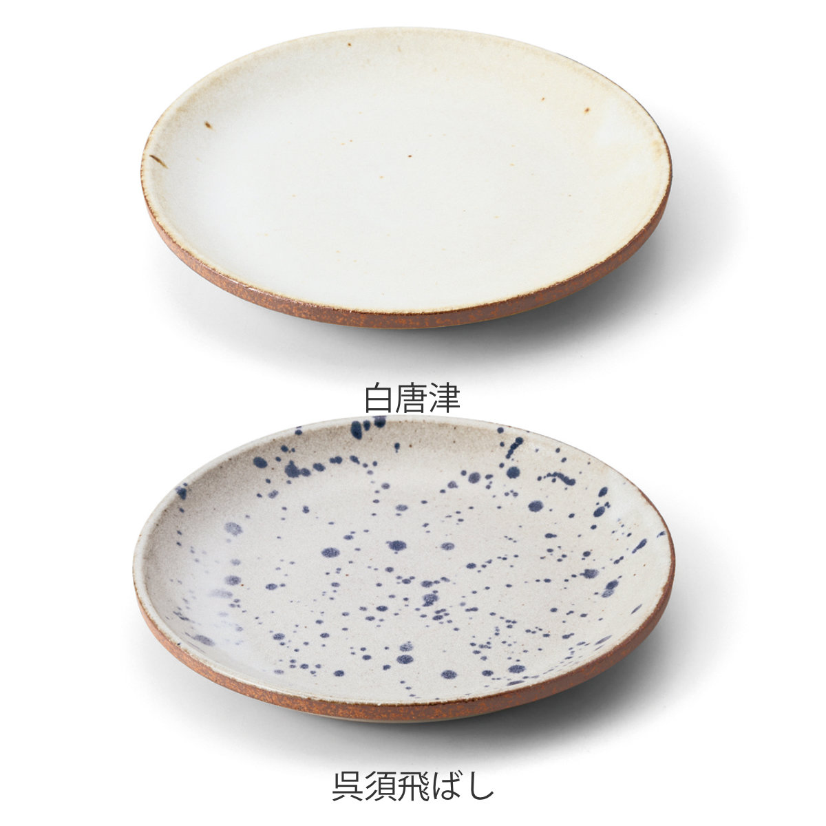 プレート ブロック カリー&パスタ ( 21.3cm 皿 お皿 食器 丸皿 陶器 美濃焼 日本製 釉薬 味わい 深み 趣 風合い 上品 個性的 ) 【呉須飛ばし】 呉須飛ばし