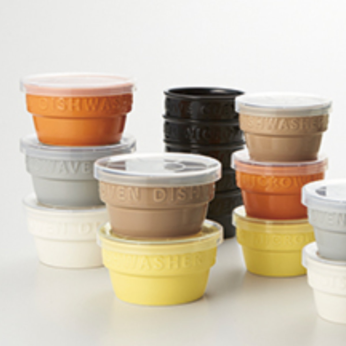 ココット グリルカップM ( 8.8cm 器 小鉢 耐熱 丸型 食洗機対応 電子レンジ対応 硬質陶器 ころん シンプル ナチュラル カラフル 北欧風 かわいい コンパクト ) 【グレー】 グレー