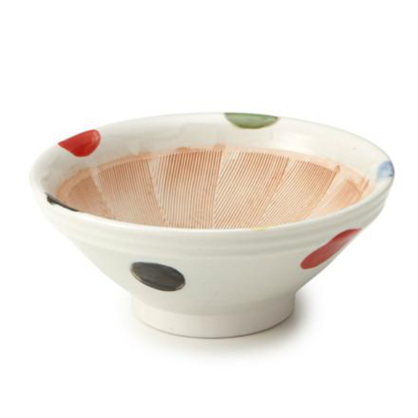 すり鉢 6号 18cm 陶器 （ 食洗機対応 電子レンジ対応 和食器 日本製 鉢 中鉢 ボウル ドット柄 ごま ごますり器 ゴマ 和え物 胡麻 おろし
