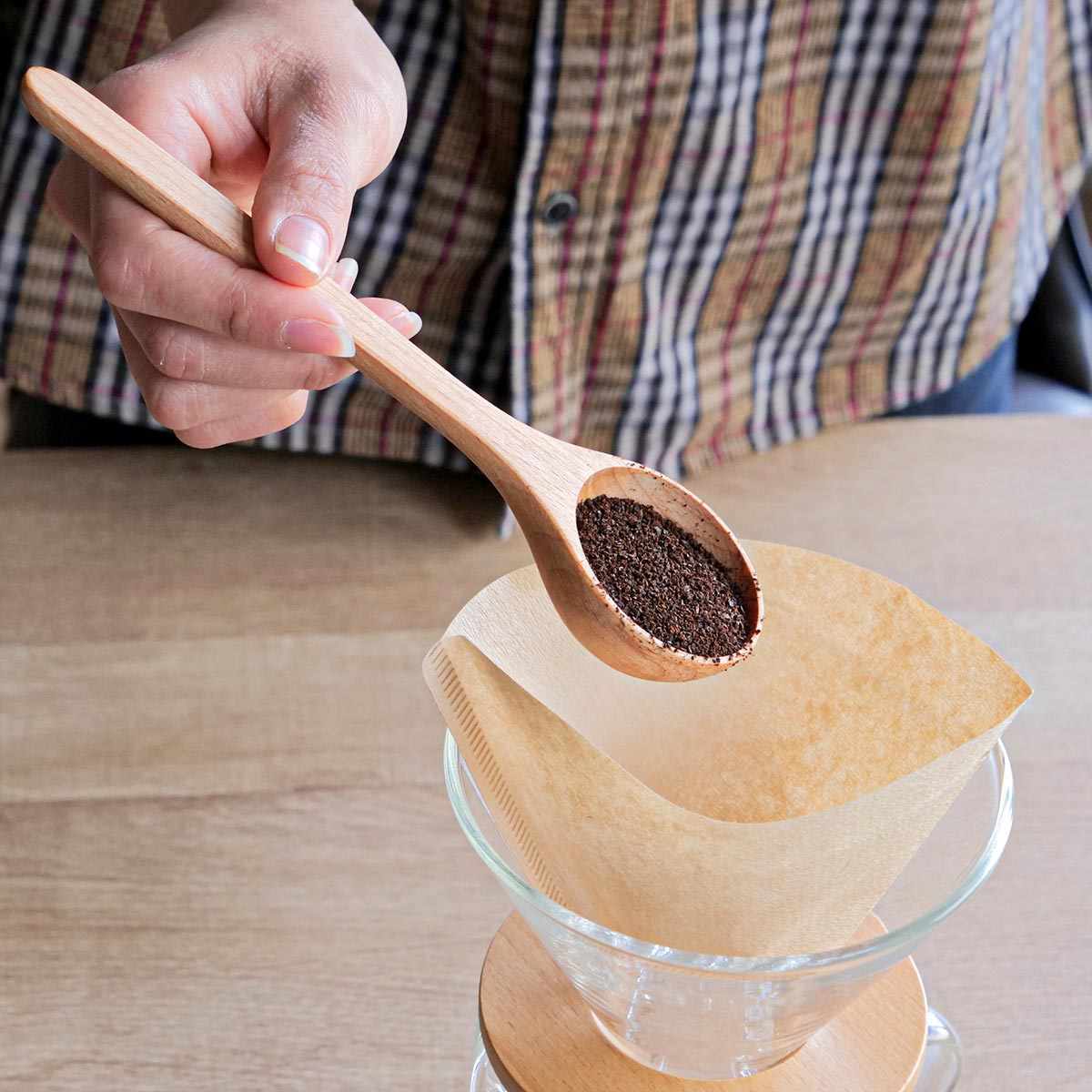 コーヒースプーン 19cm 1杯分 CAFECA 木製 （ コーヒーメジャー コーヒー用品 メジャースプーン スプーン カトラリー キッチン用品 天然