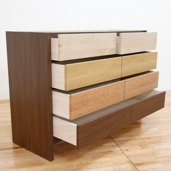 チェスト 4段 モダンデザイン ミックスカラー Feliz 日本製 幅120cm ( 開梱設置 たんす タンス 収納 桐 引き出し 完成品 箪笥 リビングチェスト シンプル リビング収納 木製 木目 ナチュラル ブラウン 幅120 120cm 120センチ )