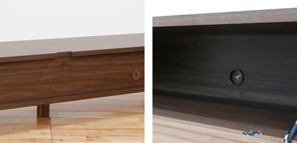 テレビ台 ローボード 北欧風 天然木無垢材 Fente 幅160cm ウォールナット ( 開梱設置 テレビボード テレビラック TV台 TVボード TVラック 完成品 AVボード AVラック 天然木 ウォルナット 無垢 モダン シンプル 木製 木目 おしゃれ )