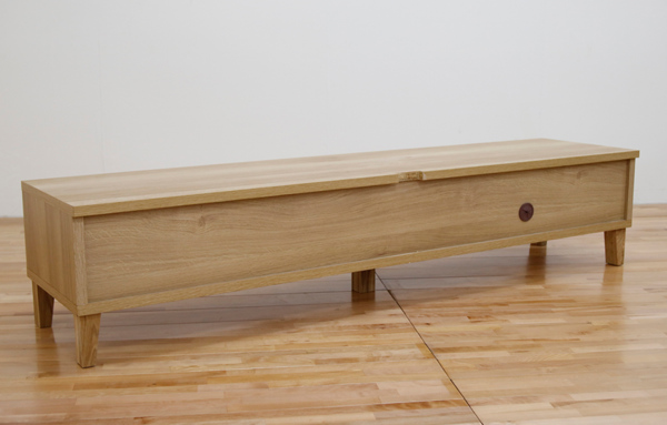 テレビ台 ローボード 北欧風 天然木無垢材 Fente 幅180cm ホワイトオーク ( 開梱設置 テレビボード テレビラック TV台 TVボード TVラック 完成品 AVボード AVラック 天然木 オーク 無垢 モダン シンプル 木製 木目 おしゃれ )