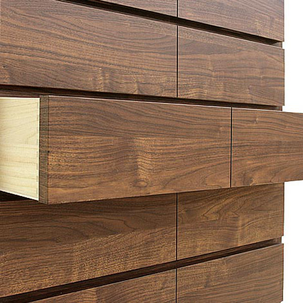 チェスト 5段 シンプルデザイン 化粧地板入り 日本製 約幅91cm ( 開梱設置 リビングチェスト 収納チェスト たんす タンス 収納 引き出し 完成品 桐製 リビング収納 木製 モダン 白 ホワイト おしゃれ シンプル ) 【ウォールナット】 ウォールナット