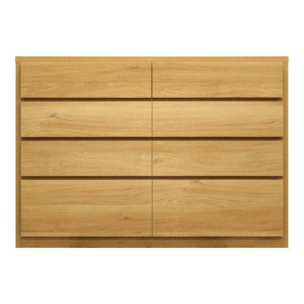 チェスト 4段 ワイド シンプルデザイン 化粧地板入り 日本製 約幅121cm ( 開梱設置 リビングチェスト 収納チェスト たんす タンス 収納 引き出し 完成品 桐製 リビング収納 木製 モダン 白 ホワイト おしゃれ シンプル ) 【ウォールナット】 ウォールナット