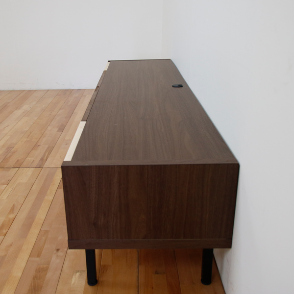 テレビ台 ローボード 天然木 オイル仕上げ IRIS 日本製 約幅180cm ( 開梱設置 テレビボード テレビ 収納 TV台 TVボード 背面化粧 完成品 TVラック AVボード 木製 モダン 国産 高級感 ブラウン おしゃれ )