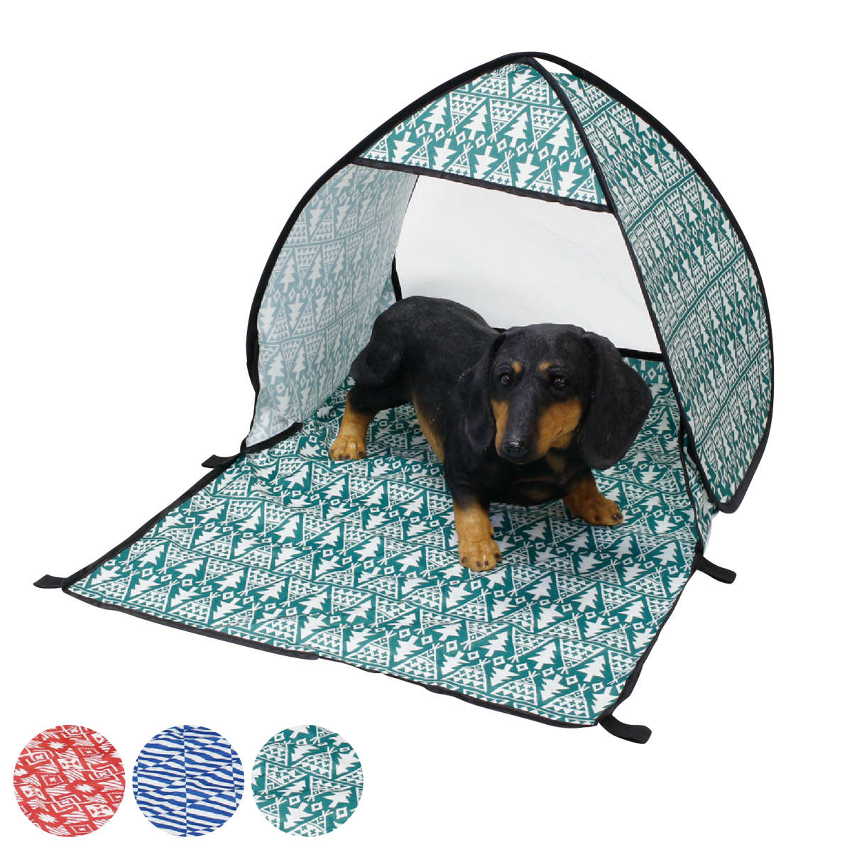 日よけ ファニーフィールド ポップアップペットサンシェード 折りたたみ ( ペットテント ペット用テント テント ペットハウス 日除け サンシェード ペット用品 ポップアップテント コンパクト キャンプ アウトドア ) 【グリーン】