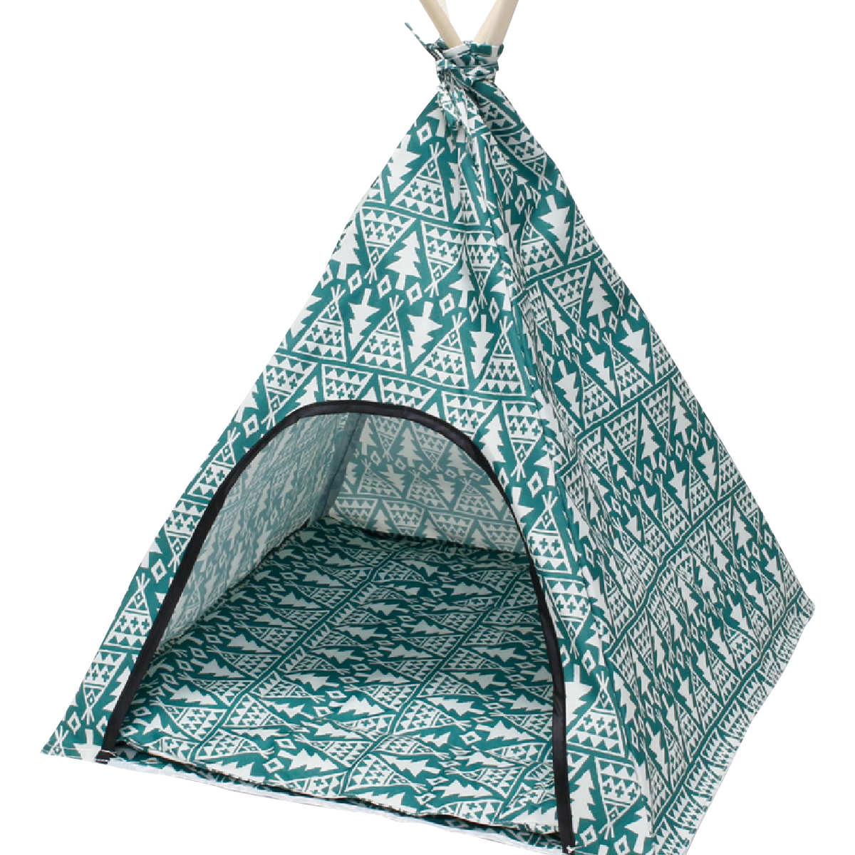 テント ファニーフィールド ティピー L 折りたたみ ( ペットテント ペット用テント ペットハウス 日除け サンシェード ペット用品 コンパクト キャンプ アウトドア 収納 ) 【レッド】 レッド