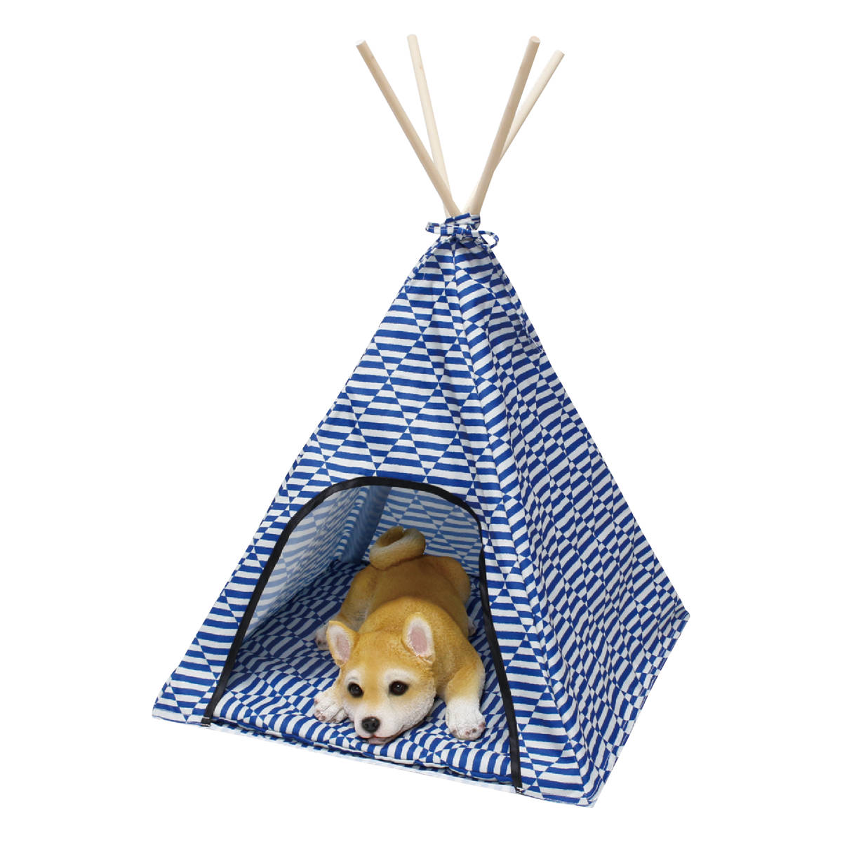 テント ファニーフィールド ティピー L 折りたたみ ( ペットテント ペット用テント ペットハウス 日除け サンシェード ペット用品 コンパクト キャンプ アウトドア 収納 ) 【レッド】 レッド