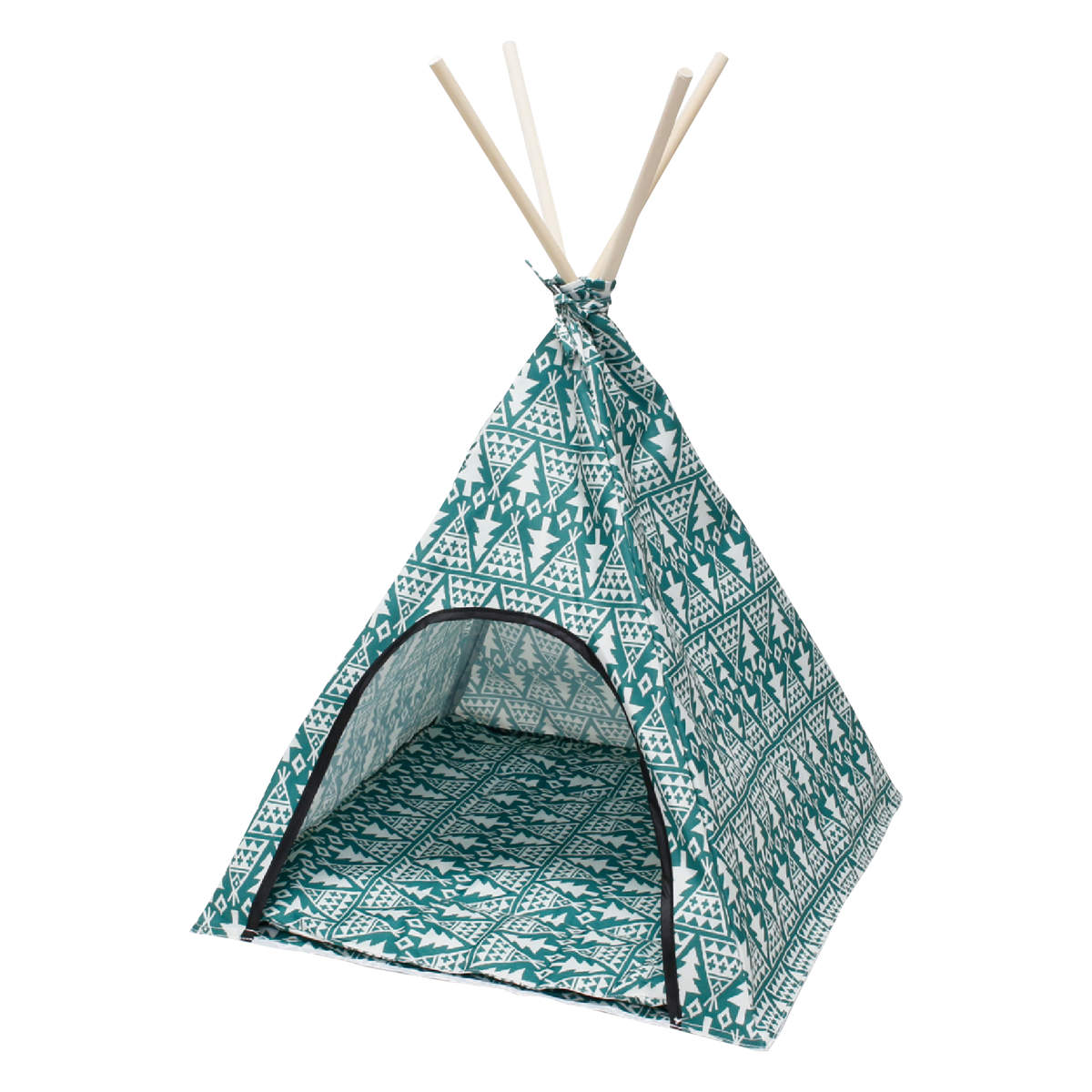 テント ファニーフィールド ティピー L 折りたたみ ( ペットテント ペット用テント ペットハウス 日除け サンシェード ペット用品 コンパクト キャンプ アウトドア 収納 ) 【レッド】 レッド