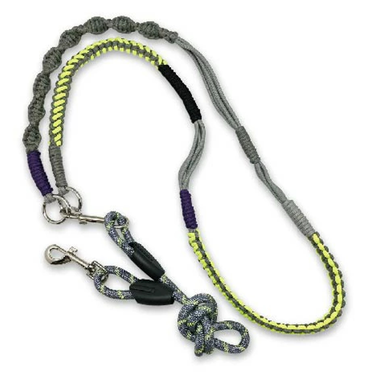 リード ショルダーリード 犬 ( 肩掛けリード 肩掛け 犬用リード 散歩 ペット用 80cm 全長160cm 散歩用リード お散歩リード 負担軽減 反射素材 反射材 ) 【グリーン】 グリーン