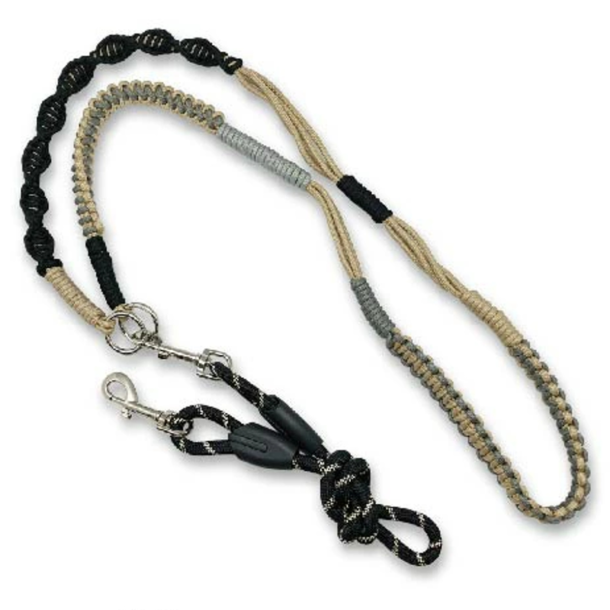 リード ショルダーリード 犬 ( 肩掛けリード 肩掛け 犬用リード 散歩 ペット用 80cm 全長160cm 散歩用リード お散歩リード 負担軽減 反射素材 反射材 ) 【グリーン】 グリーン