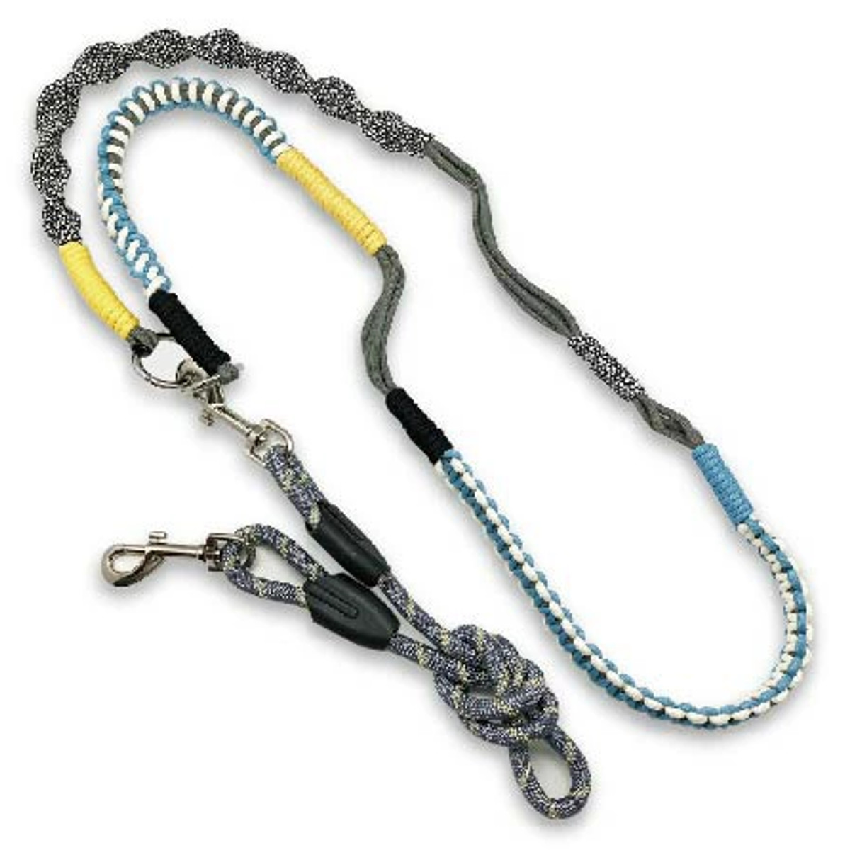 リード ショルダーリード 犬 ( 肩掛けリード 肩掛け 犬用リード 散歩 ペット用 80cm 全長160cm 散歩用リード お散歩リード 負担軽減 反射素材 反射材 ) 【グリーン】 グリーン