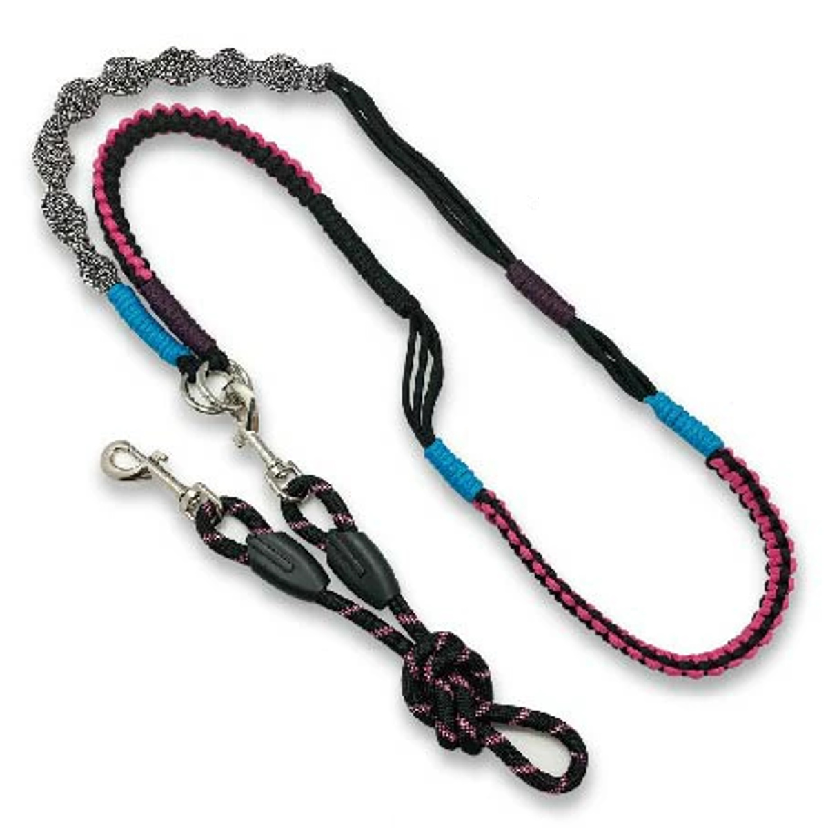 リード ショルダーリード 犬 ( 肩掛けリード 肩掛け 犬用リード 散歩 ペット用 80cm 全長160cm 散歩用リード お散歩リード 負担軽減 反射素材 反射材 ) 【グリーン】 グリーン