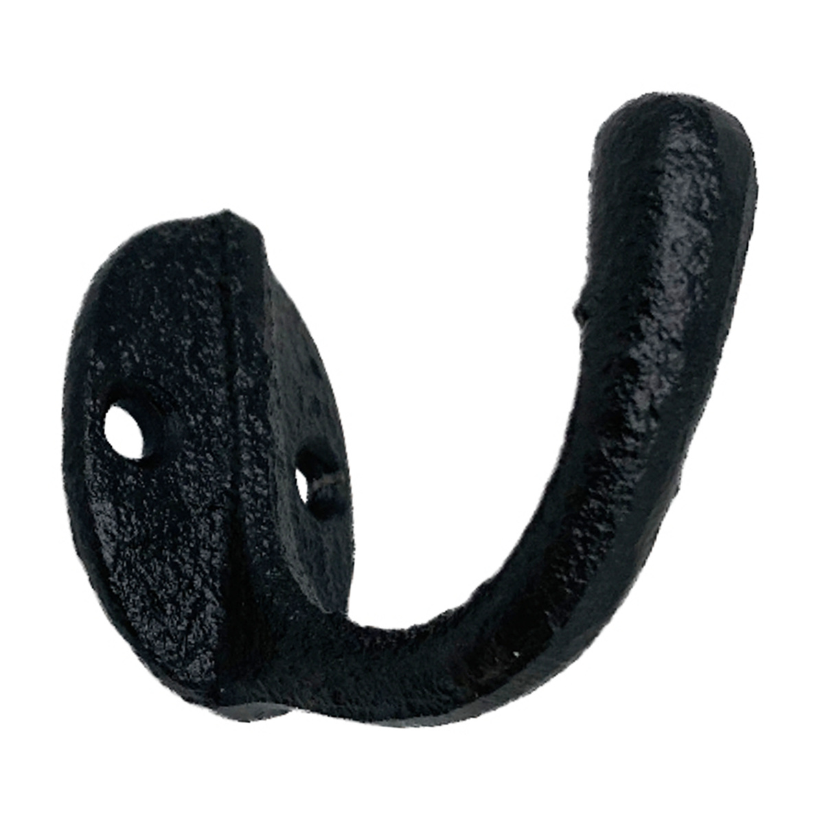 フック キャストアイアン A 壁掛け ( 壁 DIY 壁掛けフック アイアン 金具 ネジ ウォールフック 収納 シングルフック ネジ止め アンティーク ヴィンテージ おしゃれ 壁面フック 壁面収納 引っ掛け ) 【ブラック】 ブラック