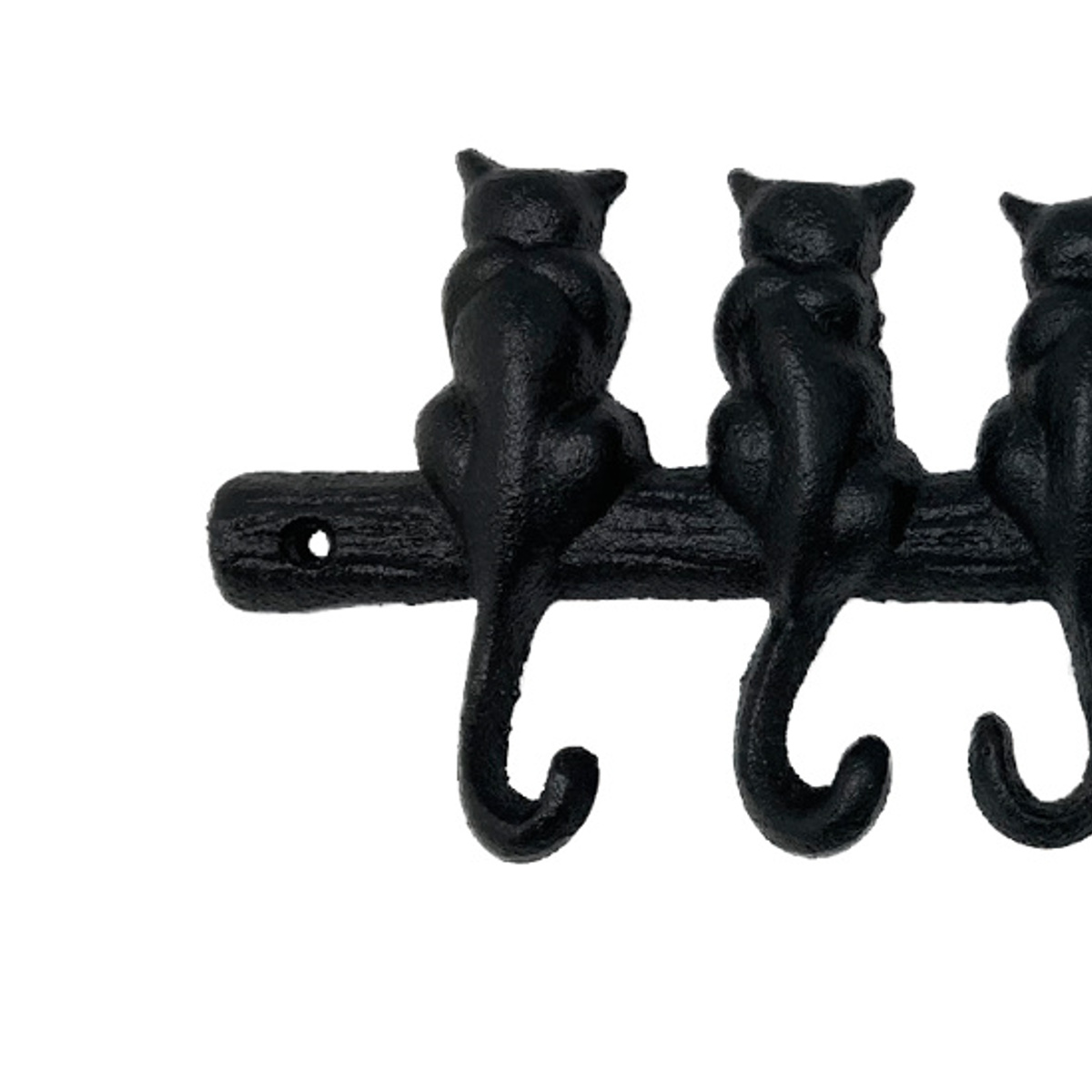 フック キャストアイアン 7キャット 壁掛け ( 壁 DIY 壁掛けフック アイアン 金具 ネジ ウォールフック 収納 7連 ネコ ネジ止め アンティーク ヴィンテージ おしゃれ 壁面フック 壁面収納 猫 デザイン かわいい ) 【ラスティ】 ラスティ