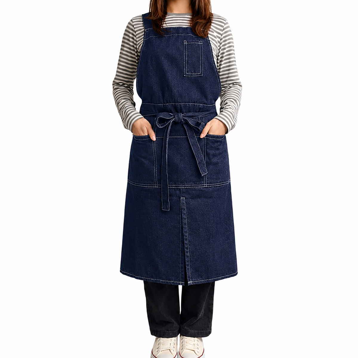 新品 非売品 ビンテージ JA 埼玉中央 農業協同組合 デニム エプロン 当時物 エプロン オーディナリー デニムエプロン （ キッチンエプロン 胸当て