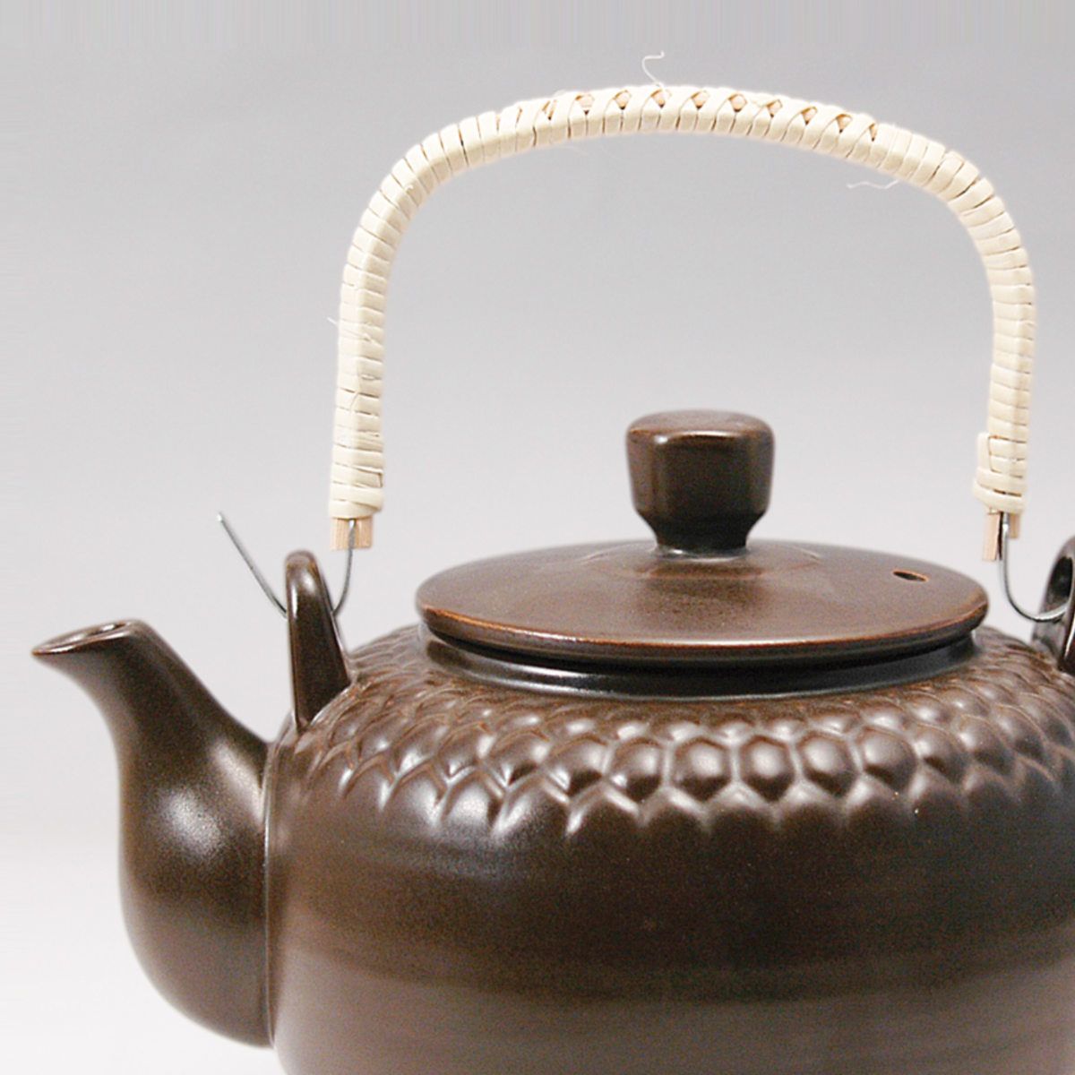土瓶 栗茶亀甲耐熱土瓶1700cc （ 1.7L 急須 ポット お茶 緑茶 紅茶