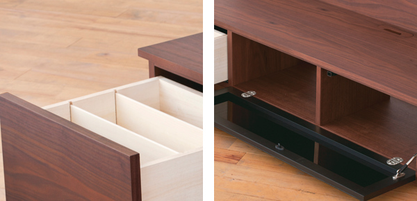 テレビ台 AVステーション ブラックガラス バックパネル付 エディス 幅200cm ( 開梱設置 ローボード テレビ 収納 テレビボード TV台 TVボード 日本製 完成品 TVラック AVボード ガラス扉 モダン 高級感 ウォルナット 白 おしゃれ ) 【ウォールナット】 ウォールナット