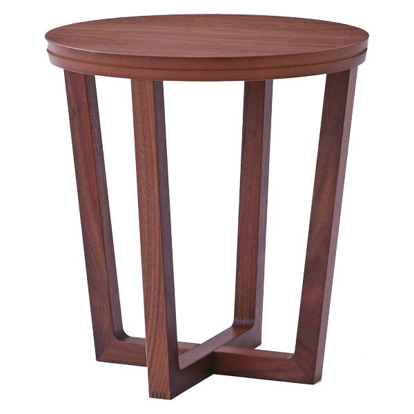 サイドテーブル 幅40cm アルテ 丸 テーブル 木製 天然木 ソファサイド ...