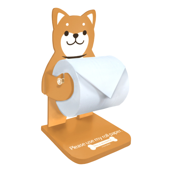 Dショッピング トイレットペーパーホルダー 豆しば ロールペーパーキーパー トイレットペーパー ホルダー ペーパー収納 ロールペーパー ペット ちょい拭き トイレ ペット用品 ダイニング リビング インテリア 節約 アルコール拭き アニマル 犬 カテゴリ トイレ