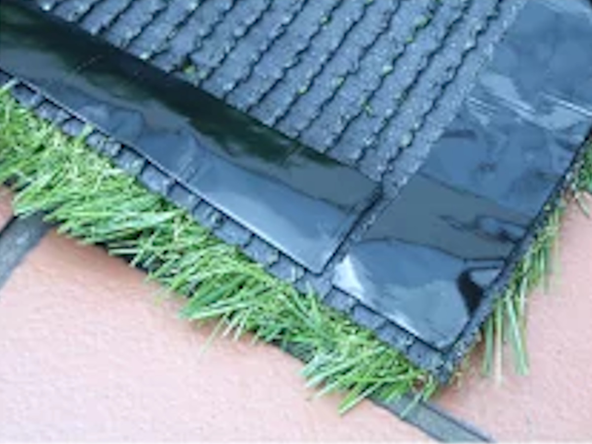 両面テープ 人工芝テープ 40mm×10m巻 人工芝 固定 ( スベリ止め 粘着 テープ 屋外 人工芝生 外壁 仮止め 貼るだけ ズレない ずれ防止 転倒防止 安心 安全 すべり止めテープ 10m 4cm 庭 手で切れる カット 簡単 DIY )