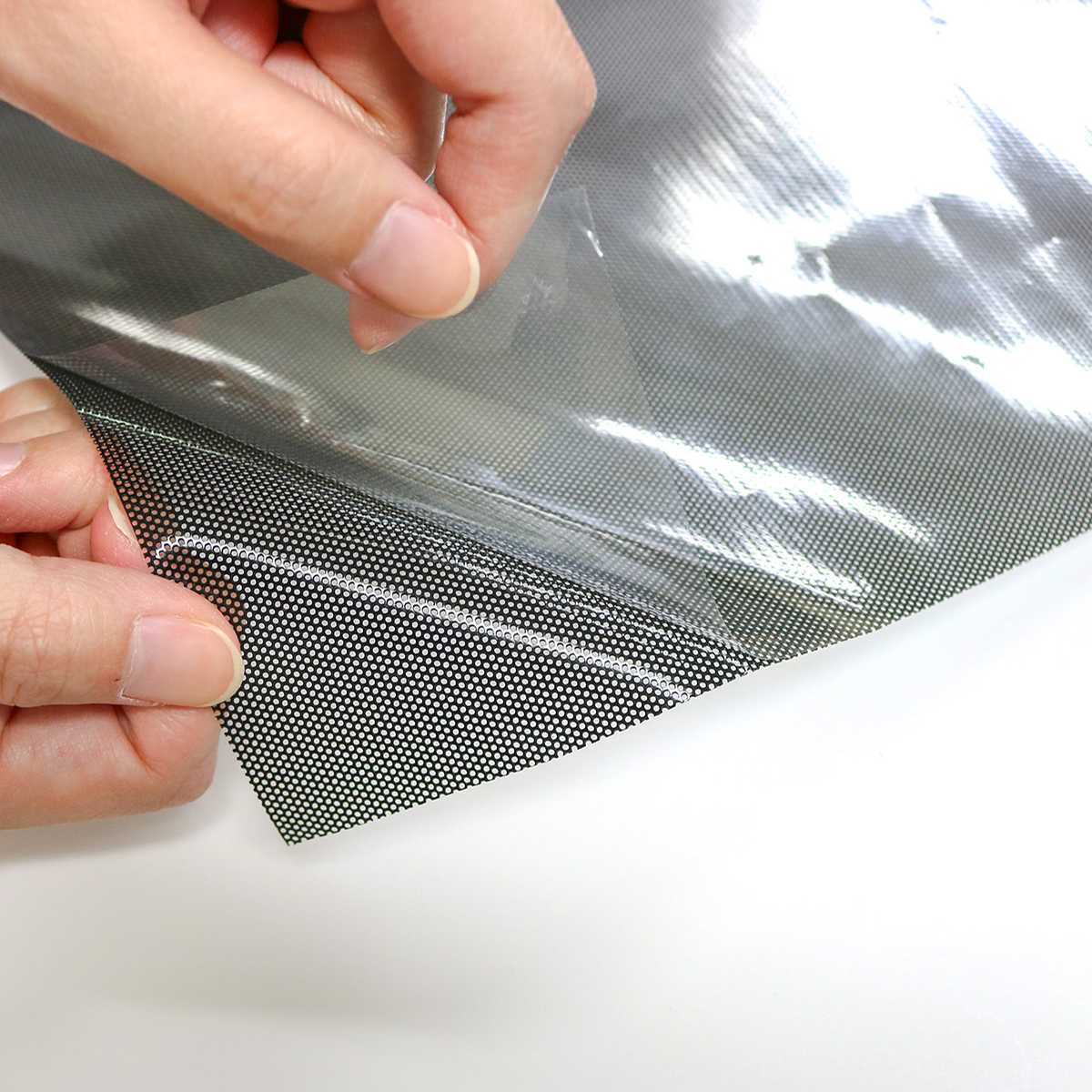 遮熱シート 網戸遮熱シート 94cm×2m丈 ( 網戸 シート 掃き出し窓 日除け 目隠し UVカット 遮熱 省エネ 日差し エコ 暑さ対策 留め具付き 窓 サッシ 日よけ 紫外線カット 遮熱効果 日焼け 防犯 プライバシー対策 簡単設置 )