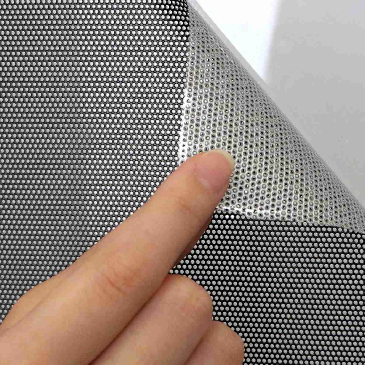 目隠しシート 遮熱 目隠し メッシュシート 90×180cm ( シート 窓 UVカット 遮光 フィルム 目隠しフィルム 水で貼れる 貼ってはがせる ガラス 貼る 窓シート 防犯 簡単設置 ガラスに貼るフィルム 省エネ 節電 エコ )