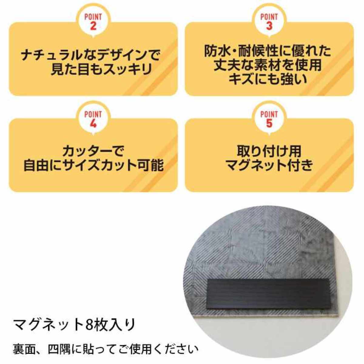 エアコン室外機 遮熱シート 日除け 断熱 室外機カバー 日本製 ( マグネット式 遮熱カバー 貼るだけ エアコン クーラー 室外機用 遮熱 防水 耐候 省エネ エアコンカバー 日除けカバー 節電 簡単 屋外 日光対策 直射日光 おしゃれ ) 【ホワイトウッド】 ホワイトウッド