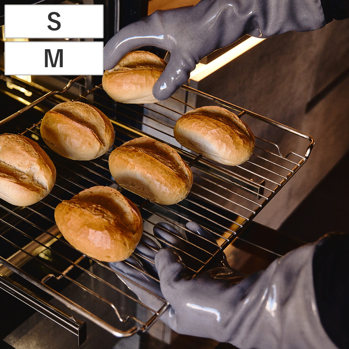 キッチン手袋 ヒートPRO 超耐熱 耐冷 キッチングローブ （ 鍋つかみ キッチンミトン 耐熱 手袋 洗える シリコン オーブンミット 5本指 耐熱手袋 ロングミトン 鍋掴み 耐熱素材 厚手 インナー ） 【M】