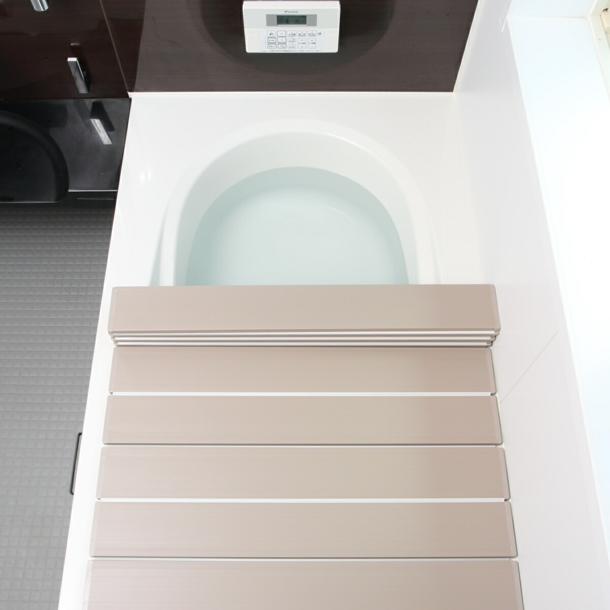 風呂ふた 折りたたみ 80×150cm 用 W15 Ag抗菌 実寸80×151.8cm ( 風呂蓋 風呂フタ 風呂 ふた 保温 お風呂 抗菌 防カビ 防汚 折りたたみ式 80×150 バスグッズ お風呂のふた 蓋 畳める 軽量 ) 【シルバー】 シルバー