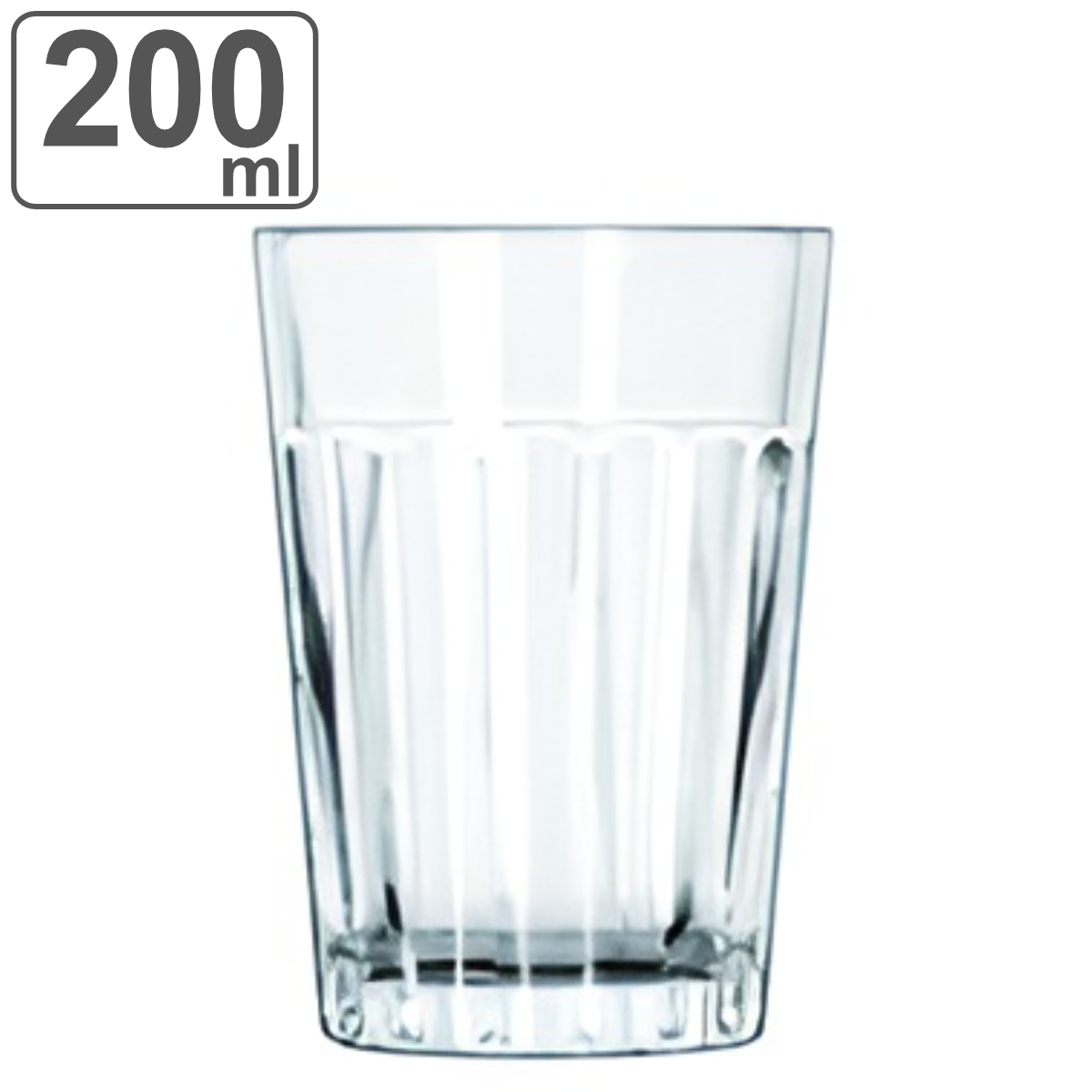 リビー グラス 200ml パネルタンブラー ガラス （ ガラスコップ カップ ガラス製 食器 アイスコーヒー アイスティー お酒 お茶 水 ジュー