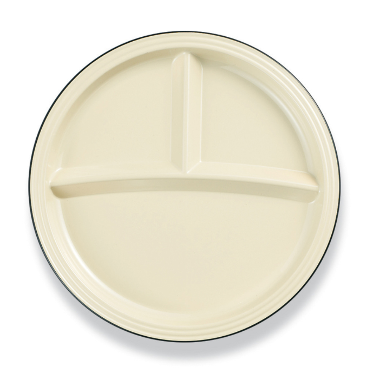 ランチプレート サーフランチプレート ナチュール ( 電子レンジ対応 食洗機対応 日本製 仕切り付き プレート 皿 お皿 食器 北欧風 おしゃれ かわいい 北欧 ナチュラル ) 【ホワイト】 ホワイト