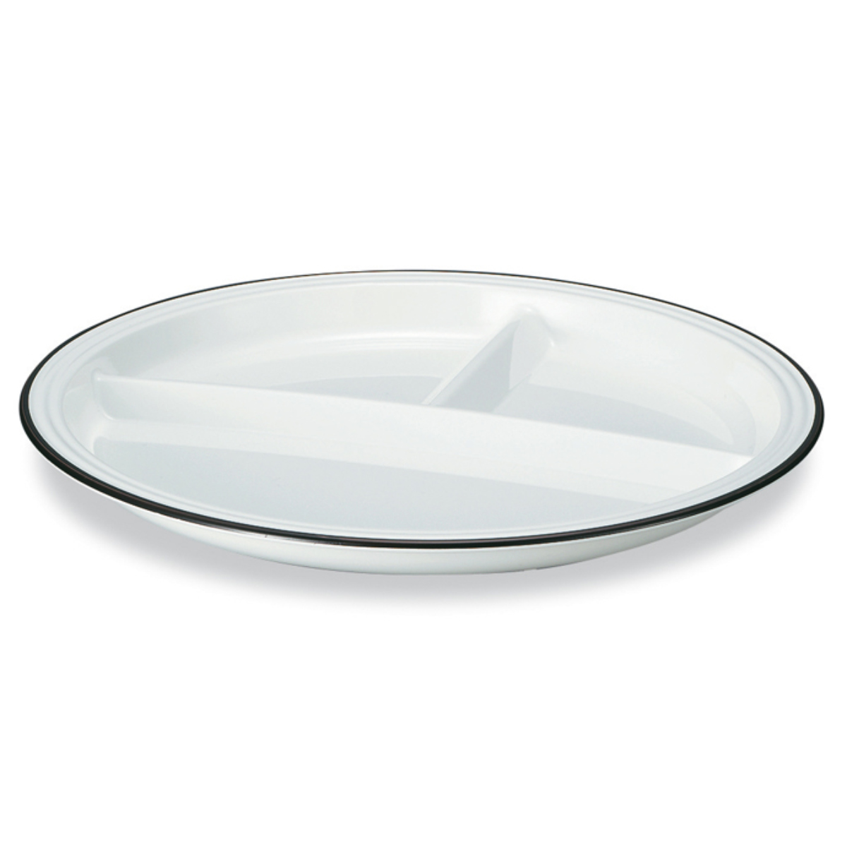 ランチプレート サーフランチプレート ナチュール ( 電子レンジ対応 食洗機対応 日本製 仕切り付き プレート 皿 お皿 食器 北欧風 おしゃれ かわいい 北欧 ナチュラル ) 【ホワイト】 ホワイト