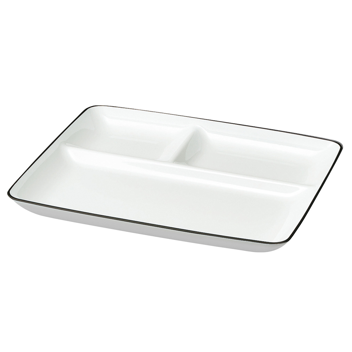 ランチプレート ミールプレート ナチュール ( 電子レンジ対応 食洗機対応 日本製 プラスチック 仕切りプレート ワンプレート プレート 皿 お皿 食器 北欧風 おしゃれ かわいい 北欧 ナチュラル ) 【レッド】 レッド