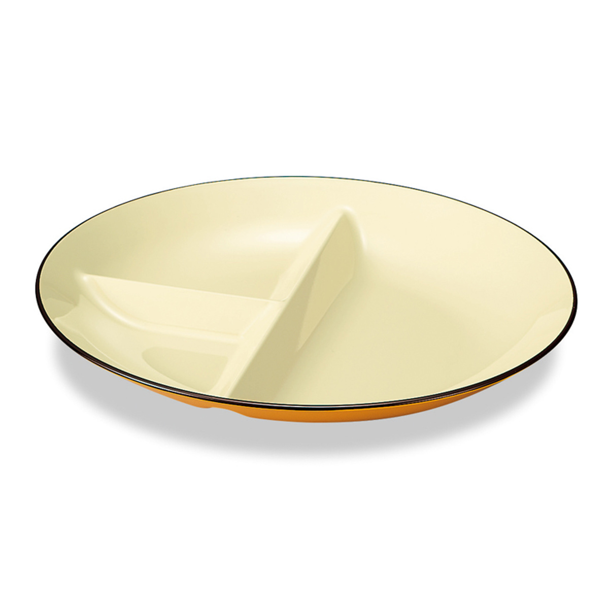 ランチプレート 仕切付オーバルプレート ナチュール ( 電子レンジ対応 食洗機対応 日本製 プレート 皿 お皿 食器 北欧風 おしゃれ かわいい 北欧 ナチュラル ) 【レッド】 レッド