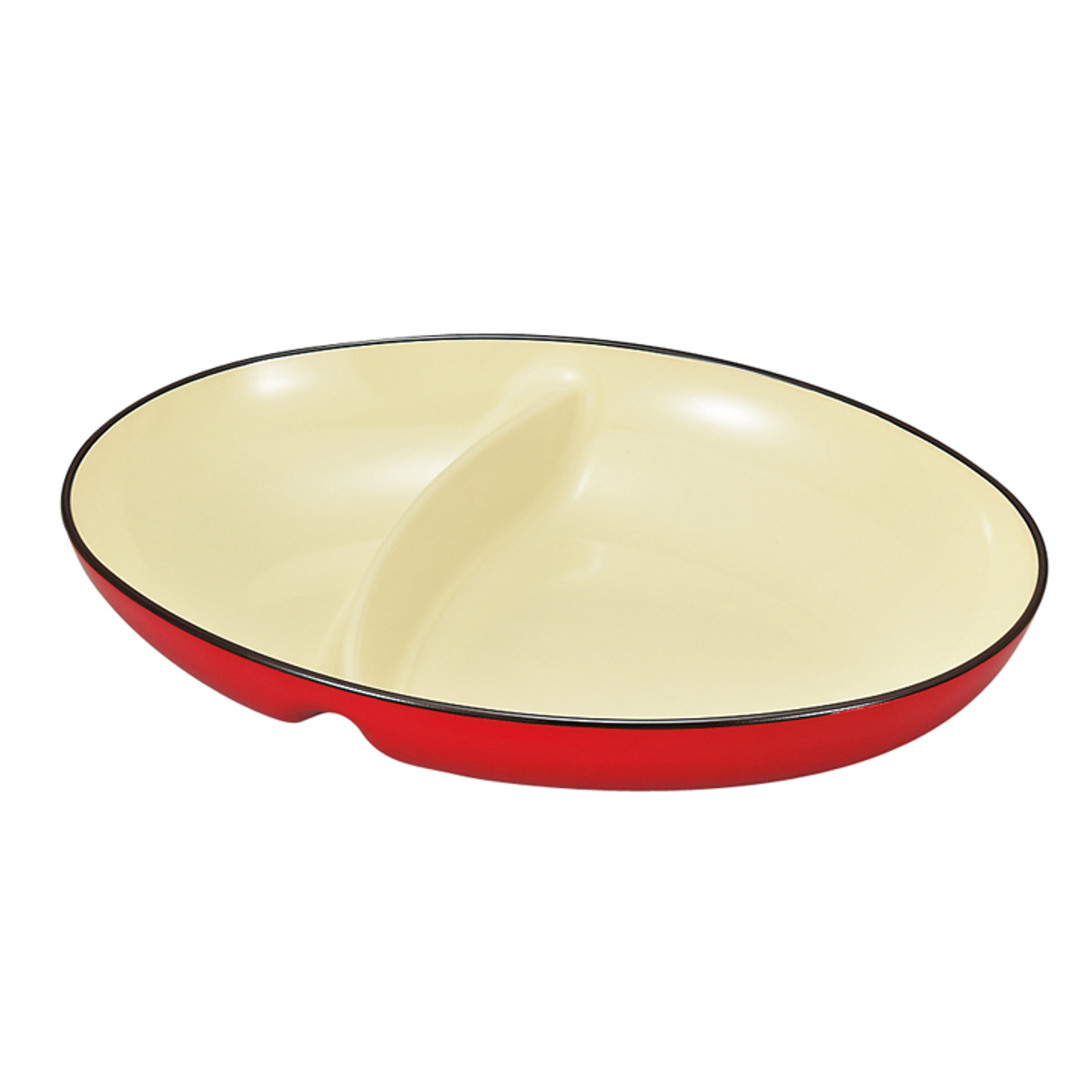 ボウル 仕切付オーバルボール ナチュール ( 電子レンジ対応 食洗機対応 日本製 深型 プレート 皿 お皿 食器 北欧風 おしゃれ かわいい 北欧 ナチュラル ) 【ホワイト】 ホワイト