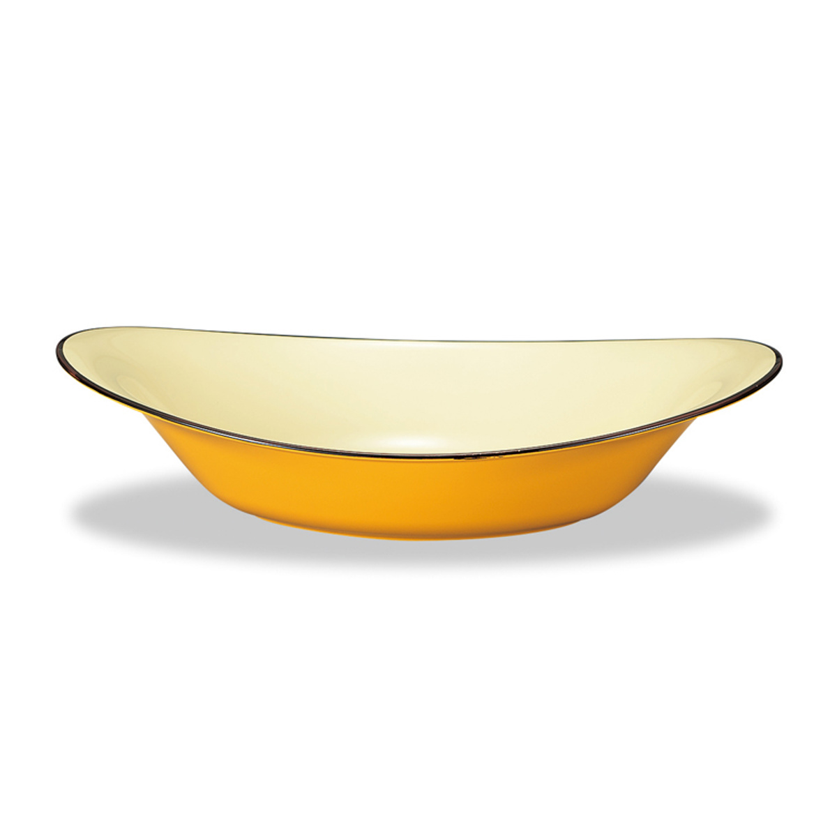 皿 小判 百合皿 L ナチュール ( 電子レンジ対応 食洗機対応 日本製 深型 カレー プレート お皿 食器 北欧風 おしゃれ かわいい 北欧 ナチュラル ) 【マスタード】 マスタード