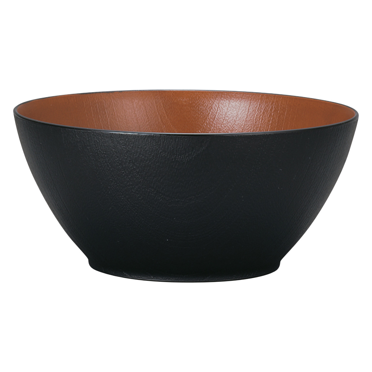 ボウル 欅杢目ボウル 大 ナチュール ( 18cm 電子レンジ対応 食洗機対応 樹脂製 日本製 鉢 器 うつわ 食器 おしゃれ 和モダン ナチュラル ) 【ホワイト×ブラウン】 ホワイト×ブラウン