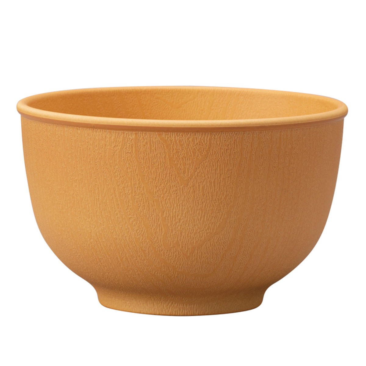 ボウル 木目ラウンドボウル S 抗菌加工 ( 電子レンジ対応 食洗機対応 日本製 樹脂製 汁椀 お椀 スープボウル 器 うつわ 食器 おしゃれ ナチュラル 木目調 シンプル かわいい 北欧 北欧風 ) 【ミディアムブラウン】 ミディアムブラウン