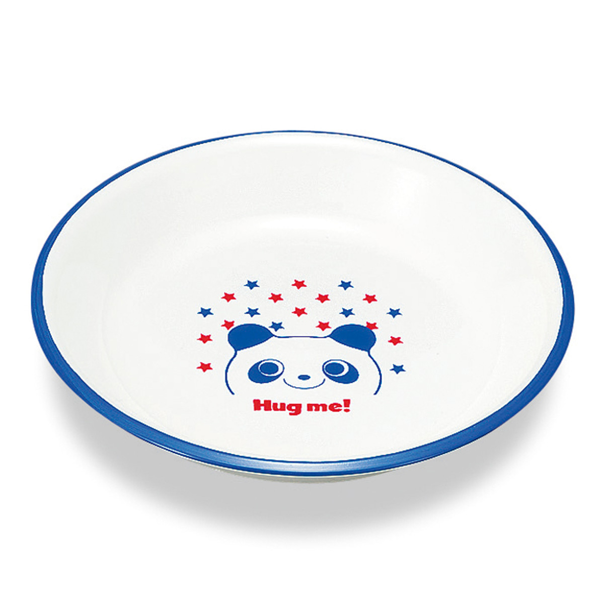 プレート ハグミー レンジスナックプレート ( 電子レンジ対応 食洗機対応 日本製 樹脂製 子供 子ども キッズ 食器 皿 お皿 かわいい おしゃれ 動物 クマ パンダ トラ ) 【パンダ】 パンダ