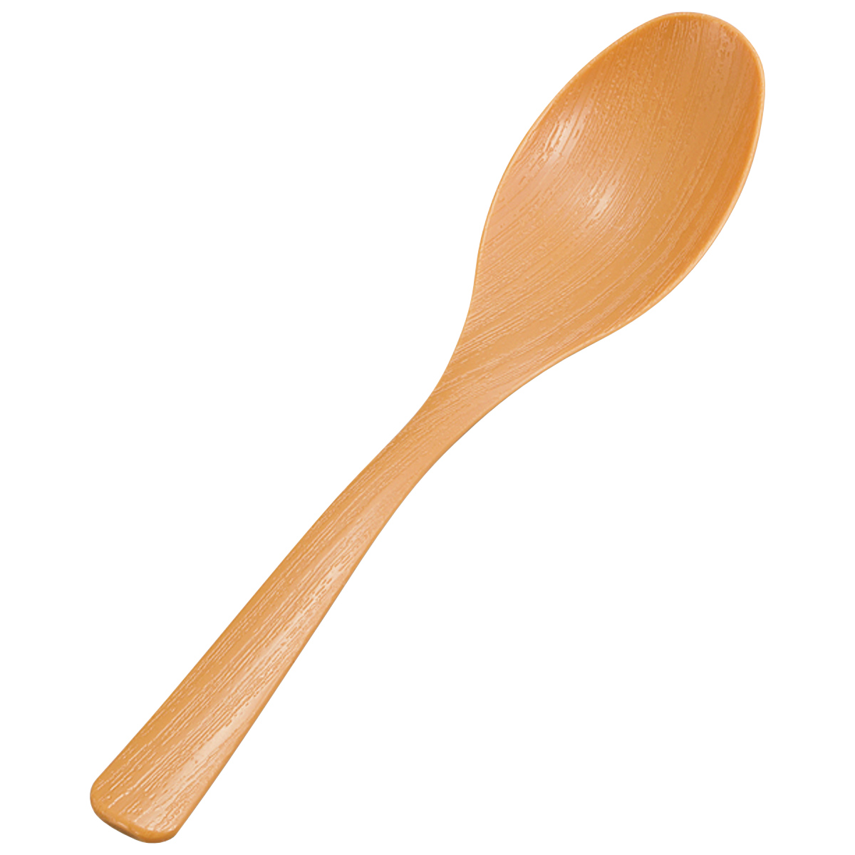 木目スプーン ブラウン ( 18cm 電子レンジ対応 食洗機対応 樹脂 日本製 カトラリー 北欧風 おしゃれ かわいい 北欧 ナチュラル 木目調 )