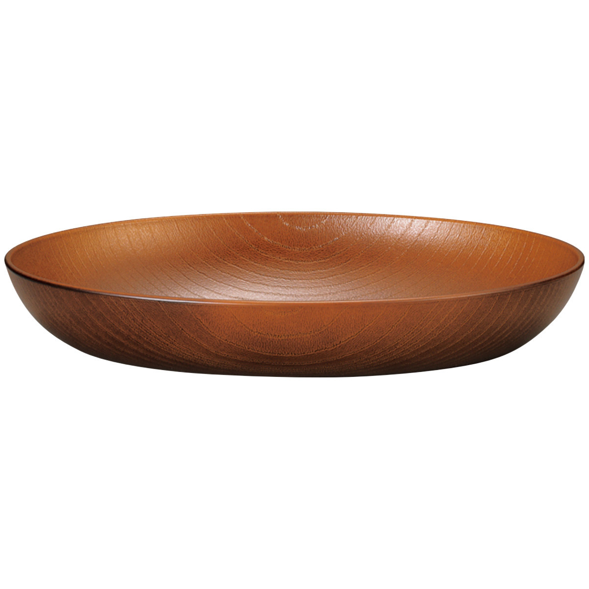 プレート 欅杢目オーバルプレート ( 電子レンジ対応 食洗機対応 樹脂製 日本製 皿 お皿 食器 26cm おしゃれ 和モダン 和風 ナチュラル 木目調 カフェ風 ) 【ダークブラウン】 ダークブラウン