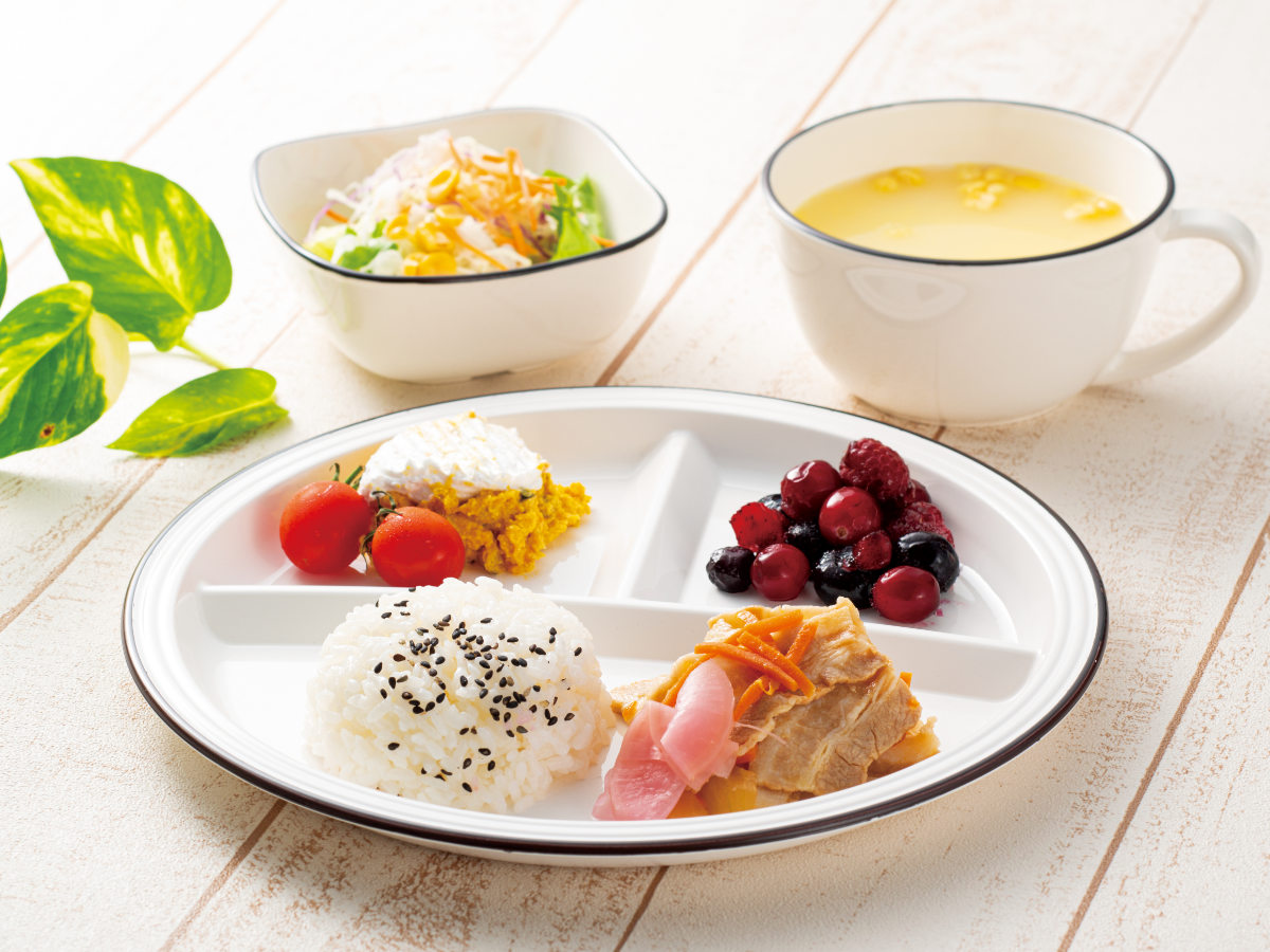 ランチプレート ミールプレート ナチュール ホワイト 撥水加工 ( 電子レンジ対応 食洗機対応 日本製 樹脂 プレート 仕切皿 仕切り皿 皿 お皿 ワンプレート 食器 北欧風 おしゃれ かわいい 北欧 ナチュラル ホーロー風 カフェ風 )