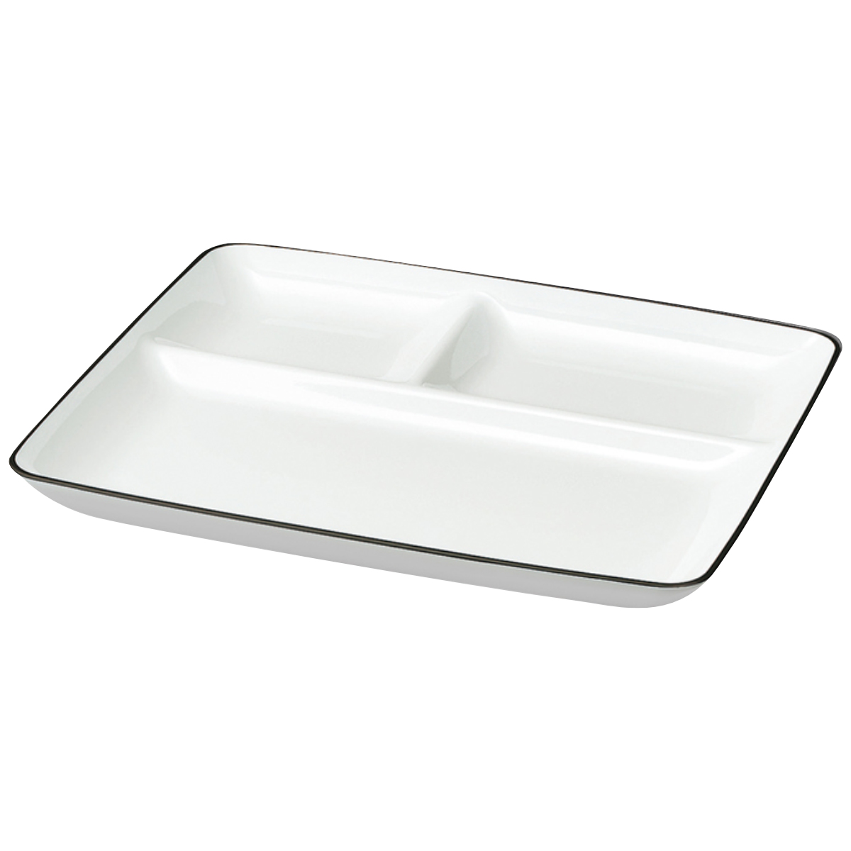 ランチプレート ミールプレート ナチュール ホワイト 撥水加工 ( 電子レンジ対応 食洗機対応 日本製 樹脂 プレート 仕切皿 仕切り皿 皿 お皿 ワンプレート 食器 北欧風 おしゃれ かわいい 北欧 ナチュラル ホーロー風 カフェ風 )