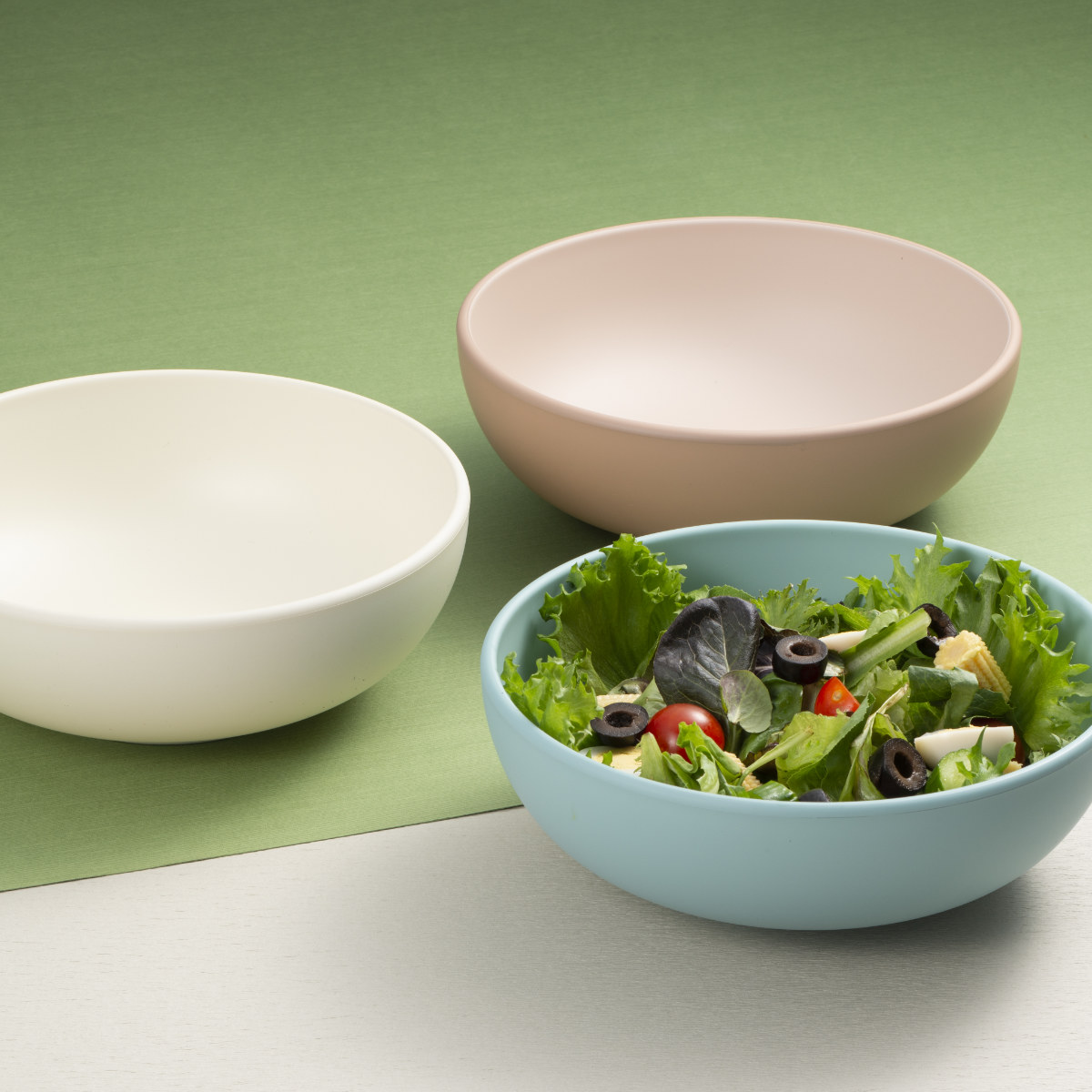 bitie 19cm ボウル 抗菌加工 ( 食洗機対応 電子レンジ対応 樹脂製 日本製 子ども キッズ 食器 うつわ 器 おしゃれ シンプル かわいい ) 【アイボリー】 アイボリー