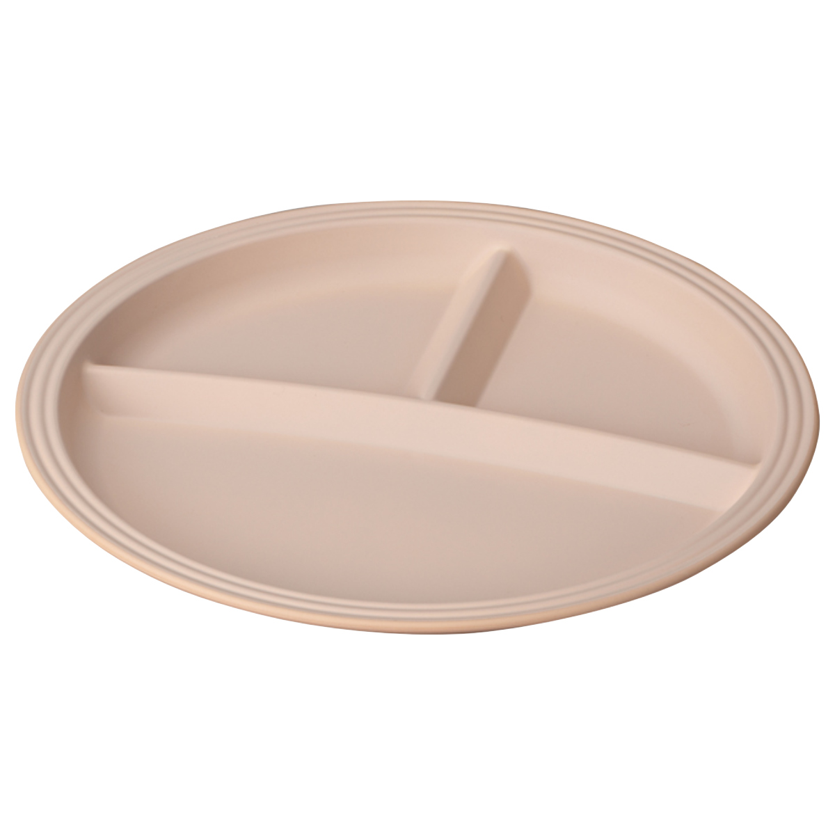 ランチプレート bitie サーフランチプレート 抗菌加工 ( 食洗機対応 電子レンジ対応 樹脂製 日本製 仕切り付き プレート ワンプレート 皿 お皿 食器 おしゃれ シンプル かわいい ) 【アイボリー】 アイボリー