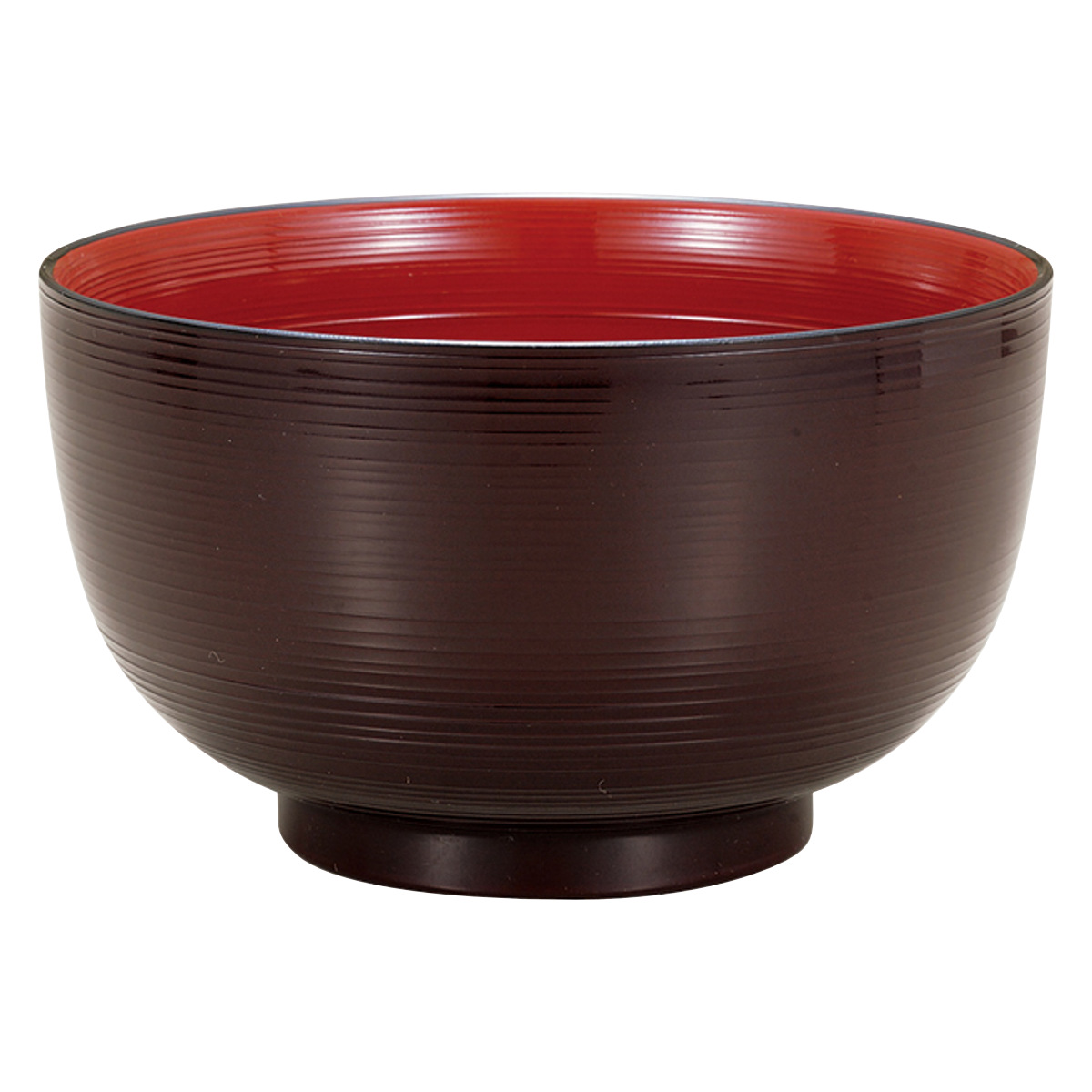 丼鉢 レンジ刷毛目どんぶり 溜 ( 700ml 丼 どんぶり 丼物 ボウル 鉢 器 うつわ 食洗機対応 電子レンジ対応 プラスチック 樹脂 日本製 食器 和食器 おしゃれ 和モダン 和風 ナチュラル 木目調 軽量 割れにくい )