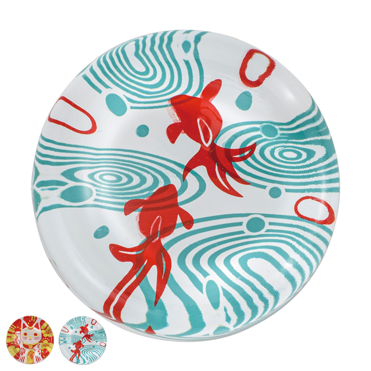 箸置き クリア箸置き （ はし置き カトラリーレスト アクリル製 日本製 和 和モダン 和風 おしゃれ ギフト プレゼント 贈り物 金魚 招き猫 和柄 ） 【金魚】